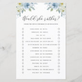 Blauwe bloemen zouden een vrij Vrijgezellenfeest s (Voorkant)