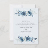 blauwe bloemenbegrafenis bedankt voor je opmerking (Achterkant)