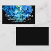 Blauwe bloemenblauwe bloemen Blauwe Hydrangea roze Visitekaartje (Voorkant / Achterkant)