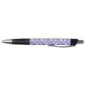 blauwe bloemendamaskpatroon pen (Bodem)