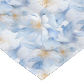 Blauwe bloemendruk tafelkleed (Gekanteld)