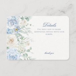 Blauwe Bloemenhortensia Botanische Bloemen Details Informatiekaartje