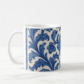 Blauwe bloemenmok. koffiemok (Links)