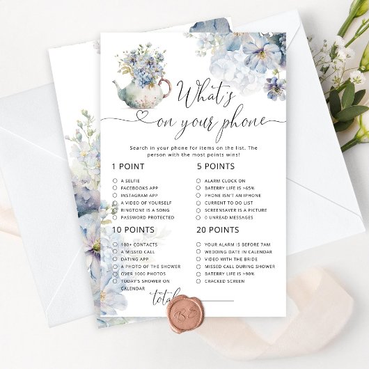 Blauwe bloementheefeest wat er op je telefoonspel 