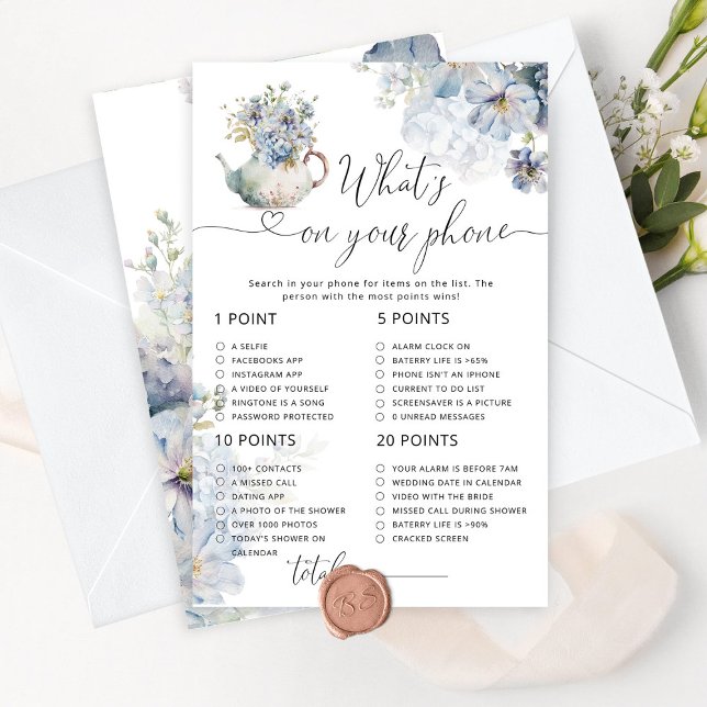 Blauwe bloementheefeest wat er op je telefoonspel  (Creator heeft geüpload)