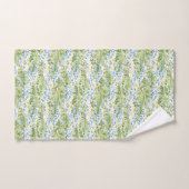 Blauwe Bloemenwei Bad Handdoek (Handdoek)