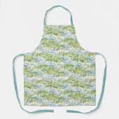 Blauwe Bloemenwei Schort (Voorkant)