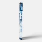 Blauwe Bloemige Bladeren Dagelijkse Bescherming Gr Case-Mate iPhone Case (Achterkant / Rechts)