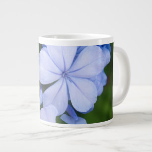 Blauwe Bloemige Bokeh Grote Koffiekop