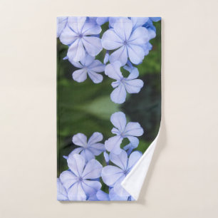 Blauwe Bloemige Bokeh Handdoek