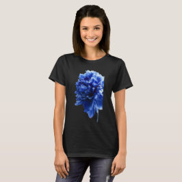 Blauwe Bloemige Botanische Illustratie | Elegante T-shirt