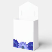 Blauwe bloemige bruidsmeisjesfeest bedankdoosjes (Geopend)