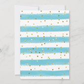 Blauwe Bloemige Mexicaanse Jongen Heilige Communie Kaart (Achterkant)