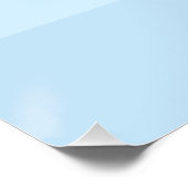 Blauwe Bloemige Moeder Glanzend Perfect Poster (Hoek)