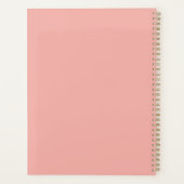 Blauwe Bloemige Octopus Planner (Achterkant)