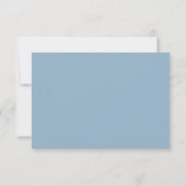 Blauwe Bloemige Trouw Save The Date Uitnodigingska (Achterkant)