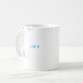 Blauwe bloemkool mok koffie (Voorkant links)
