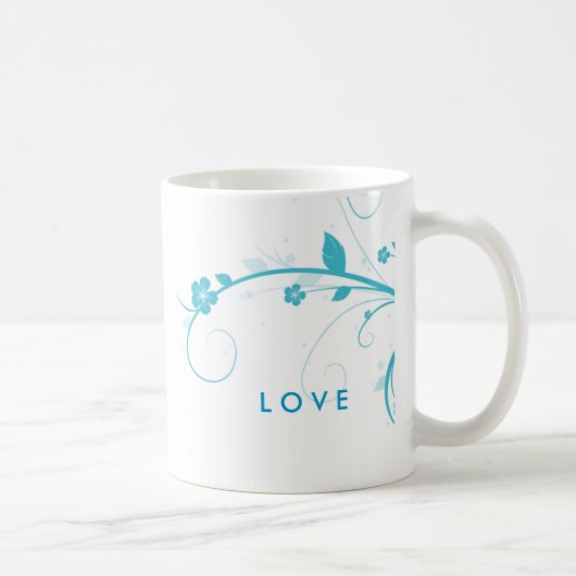 Blauwe bloemkool mok koffie (Rechts)