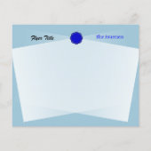 Blauwe Bloemlint door Kenneth Yoncich Flyer (Achterkant)