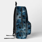 Blauwe Bloemmotief Rugzak (Links)