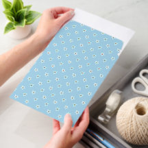 Blauwe bloempatroon verzend envelop mailer