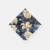 Blauwe bloempioen servet (Hoek)