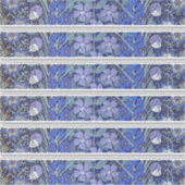 Blauwe bloemsticker sticker (Voorkant)