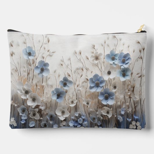 Blauwe Bloemtuin Moeder van de bruidegom Etui (Achterkant)