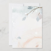 Blauwe bloemvlinders  kaart (Achterkant)