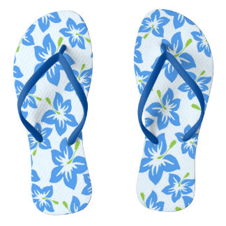 Blauwe Bloesem Bloemen Slippers Teenslippers