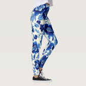 blauwe bloesem cascade leggings (Rechts)
