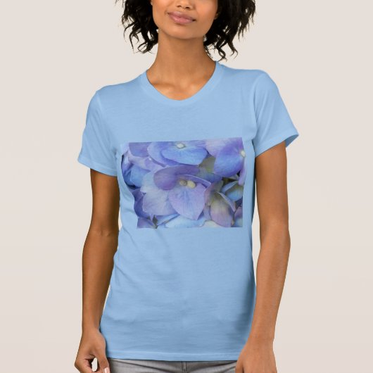 blauwe bloesem t-shirt (Voorkant)