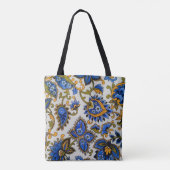 Blauwe Bloesem Tote Bag (Achterkant)