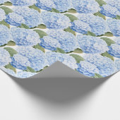 Blauwe Bloesem Uitbarsting Cadeaupapier (Hoek)