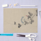 Blauwe bloesem van Morning Glory op Vine door Hoku Tissuepapier (Craft)