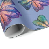 Blauwe bloesem wrapping papier (Rol Hoek)