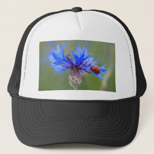 Blauwe Bloesems Lieveheersbeestje Vrede Liefde Bes Trucker Pet