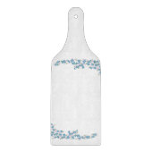 Blauwe bloesems snijplank (Voorkant)