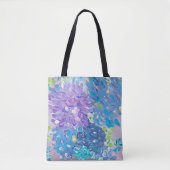 Blauwe bloesems tote bag (Voorkant)