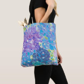 Blauwe bloesems tote bag (Dichtbij)