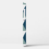 Blauwe blokjes: geometrisch naadloos patroon Case-Mate iPhone case (Achterkant / Links)