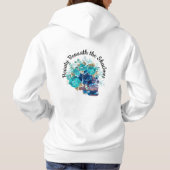 Blauwe Bloom Requiem Hoodie (Achterkant)