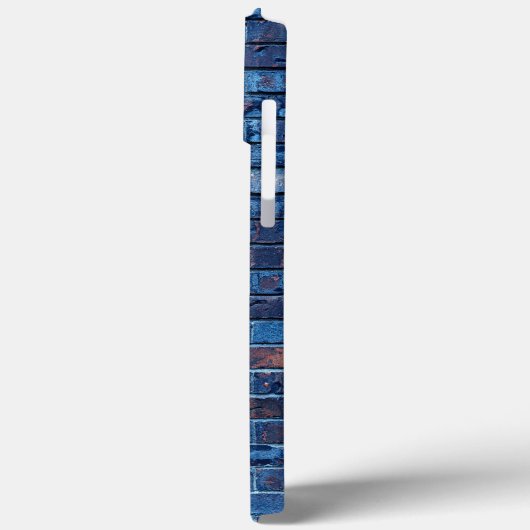 Blauwe Blootgestelde Baksteen Koel Case-Mate iPhone Case (Achterkant / Links)