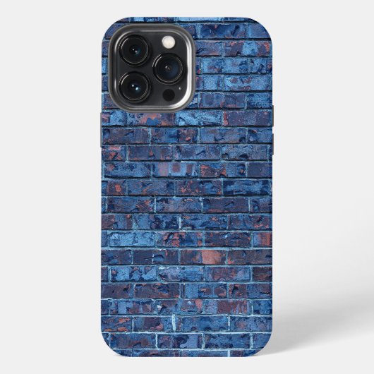 Blauwe Blootgestelde Baksteen Koel iPhone Hoesje (Achterkant)