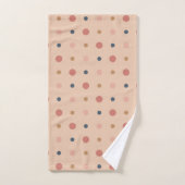 Blauwe, blush en gouden stippen bad handdoek (Handdoek)
