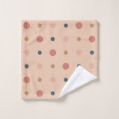 Blauwe, blush en gouden stippen bad handdoek (Wasdoekje)