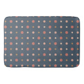 Blauwe, blush en gouden stippen badmat (Voorkant)