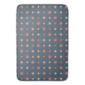 Blauwe, blush en gouden stippen badmat (Voorkant Verticaal)