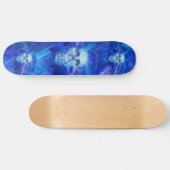 Blauwe blusschedels persoonlijk skateboard (Horizontaal)