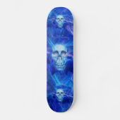 Blauwe blusschedels persoonlijk skateboard (Voorkant)